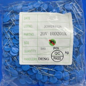 Tụ bảo vệ quá áp 110v, 10D201 màu xanh