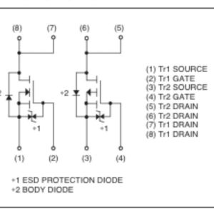 Mosfet QS8M11, SOP-8