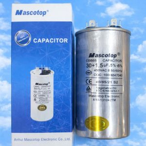 Tụ Lốc Điều Hòa Mascotop CBB65 30+1.5uF, 3 Chân